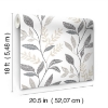 Picture of Cottage Vine Peel & Stick Wallpaper - Grey