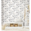 Picture of Cottage Vine Peel & Stick Wallpaper - Grey