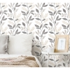 Picture of Cottage Vine Peel & Stick Wallpaper - Grey