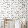 Picture of Cottage Vine Peel & Stick Wallpaper - Grey