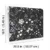 Picture of Meadow Mix Peel & Stick Wallpaper - Black/White