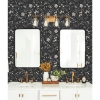 Picture of Meadow Mix Peel & Stick Wallpaper - Black/White