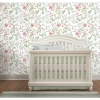 Picture of Meadow Mix Peel & Stick Wallpaper - White/Green