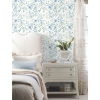 Picture of Meadow Mix Peel & Stick Wallpaper - White/Blue