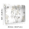 Picture of Nouveaux Wisteria Peel & Stick Wallpaper - Taupe