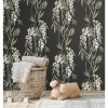 Picture of Nouveaux Wisteria Peel & Stick Wallpaper - Green