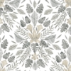 Picture of Cat Coquillette Tropical Peel & Stick Wallpaper - Grey