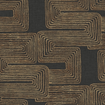 Picture of Nikki Chu Zulu Signature Peel & Stick Wallpaper - Black/Gold