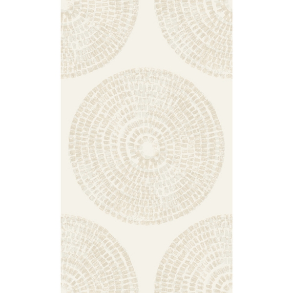 Picture of Nikki Chu Medali Peel & Stick Wallpaper - Taupe