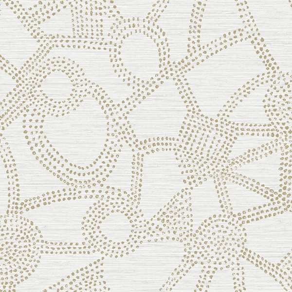 Picture of Nikki Chu Amhara Peel and Stick Wallpaper - Taupe/White