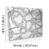 Picture of Nikki Chu Amhara Peel and Stick Wallpaper - White