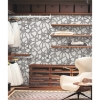 Picture of Nikki Chu Amhara Peel and Stick Wallpaper - White