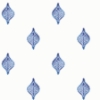 Picture of Watercolor Foulard Peel & Stick Wallpaper - Blue