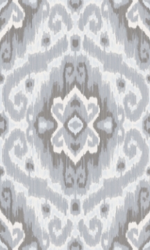 Picture of Bohemian Ikat Peel & Stick Wallpaper - Grey