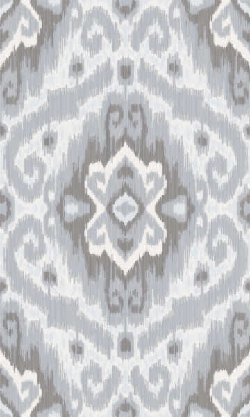 Picture of Bohemian Ikat Peel & Stick Wallpaper - Grey