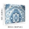 Picture of Bohemian Ikat Peel & Stick Wallpaper - Blue