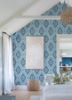 Picture of Bohemian Ikat Peel & Stick Wallpaper - Blue