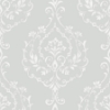 Picture of New Damask Peel & Stick Wallpaper - Grey