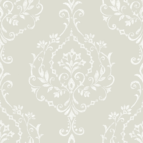 Picture of New Damask Peel & Stick Wallpaper - Taupe