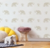 Picture of Elephant Walk Peel & Stick Wallpaper - White