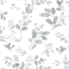 Picture of Lisa Audit Dancing Leaves Peel & Stick Wallpaper - Grey