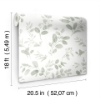 Picture of Lisa Audit Dancing Leaves Peel & Stick Wallpaper - Green