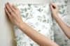 Picture of Lisa Audit Dancing Leaves Peel & Stick Wallpaper - Green