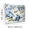 Picture of Iris Peel & Stick Wallpaper - Blue