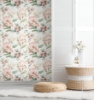 Picture of Iris Peel & Stick Wallpaper - Pink