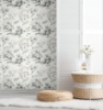 Picture of Iris Peel & Stick Wallpaper - Grey