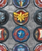 Picture of Avengers Emblems Peel & Stick Wallpaper - Red