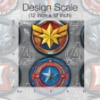 Picture of Avengers Emblems Peel & Stick Wallpaper - Red