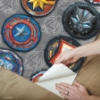 Picture of Avengers Emblems Peel & Stick Wallpaper - Red