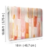 Picture of Mr. Kate Watercolor Glass Peel & Stick Wallpaper - Pink