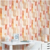 Picture of Mr. Kate Watercolor Glass Peel & Stick Wallpaper - Pink