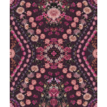 Picture of Mr. Kate Dried Flower Kaleidoscope Peel & Stick Wallpaper - Pink