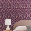 Picture of Mr. Kate Dried Flower Kaleidoscope Peel & Stick Wallpaper - Pink