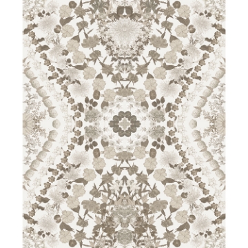 Picture of Mr. Kate Dried Flower Kaleidoscope Peel & Stick Wallpaper - Taupe