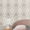 Picture of Mr. Kate Dried Flower Kaleidoscope Peel & Stick Wallpaper - Taupe