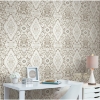 Picture of Mr. Kate Dried Flower Kaleidoscope Peel & Stick Wallpaper - Taupe