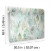 Picture of Watercolor Tree Mosaic Peel & Stick Wallpaper - Green