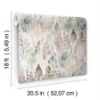 Picture of Watercolor Tree Mosaic Peel & Stick Wallpaper - Taupe