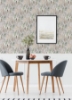 Picture of Watercolor Tree Mosaic Peel & Stick Wallpaper - Taupe