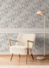 Picture of Watercolor Tree Mosaic Peel & Stick Wallpaper - Taupe