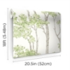 Picture of Birch Grove Peel & Stick Wallpaper - Green