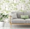 Picture of Birch Grove Peel & Stick Wallpaper - Green