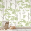 Picture of Birch Grove Peel & Stick Wallpaper - Green