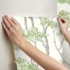 Picture of Birch Grove Peel & Stick Wallpaper - Green