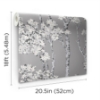 Picture of Birch Grove Peel & Stick Wallpaper - Grey