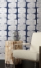 Picture of Mid-Century Beads Peel & Stick Wallpaper - Blue